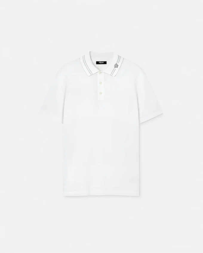 Embroidered Cotton Piqué Polo Embroidered Cotton Piqué Polo