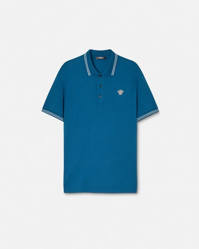 Embroidered Cotton Piqué Polo Embroidered Cotton Piqué Polo