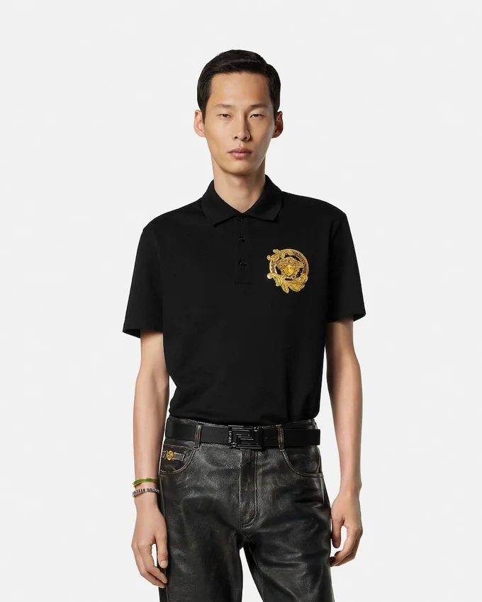Embroidered Cotton Piqué Polo Embroidered Cotton Piqué Polo