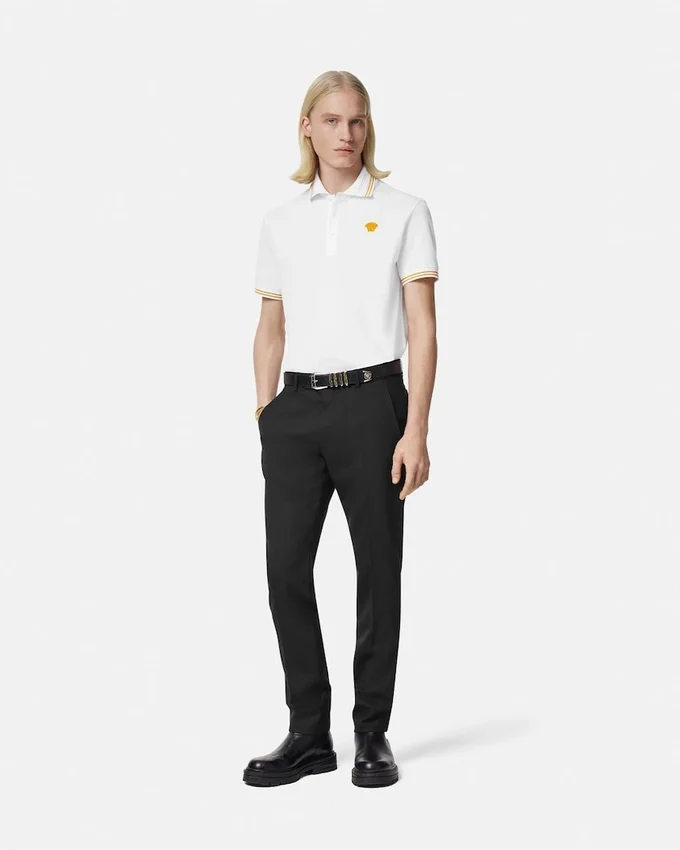 Embroidered Cotton Piqué Polo Embroidered Cotton Piqué Polo