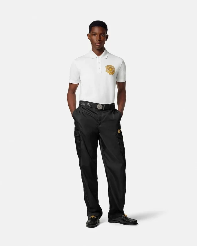 Embroidered Cotton Piqué Polo Embroidered Cotton Piqué Polo