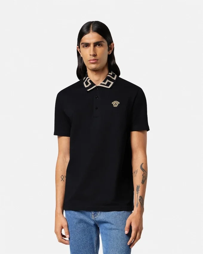 Embroidered Cotton Piqué Polo Embroidered Cotton Piqué Polo