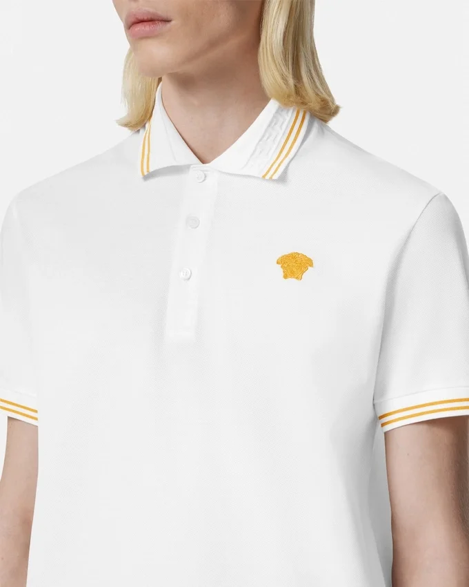 Embroidered Cotton Piqué Polo Embroidered Cotton Piqué Polo