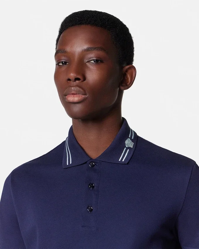 Embroidered Cotton Piqué Polo Embroidered Cotton Piqué Polo