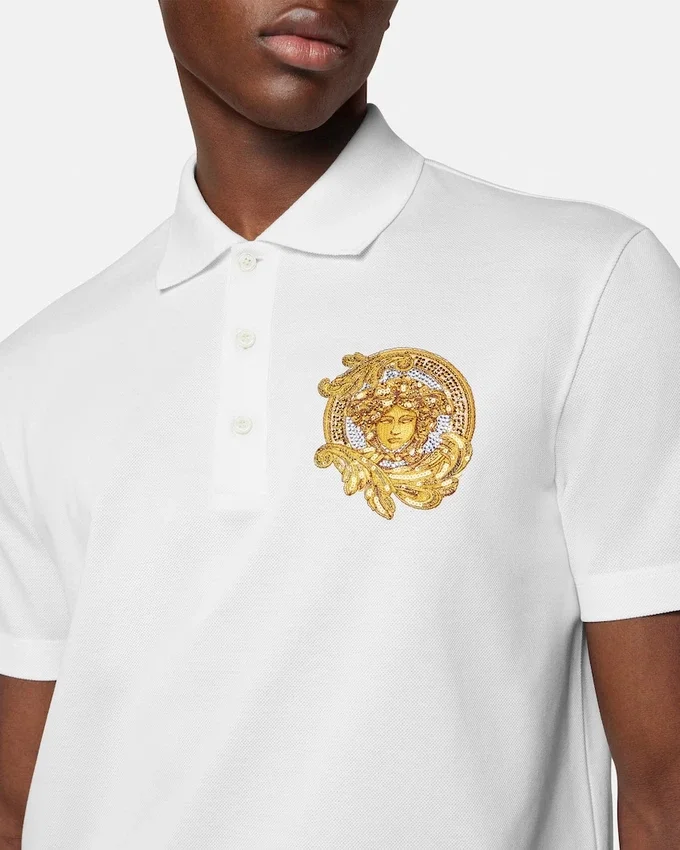 Embroidered Cotton Piqué Polo Embroidered Cotton Piqué Polo