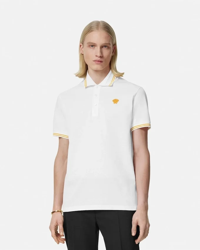 Embroidered Cotton Piqué Polo Embroidered Cotton Piqué Polo
