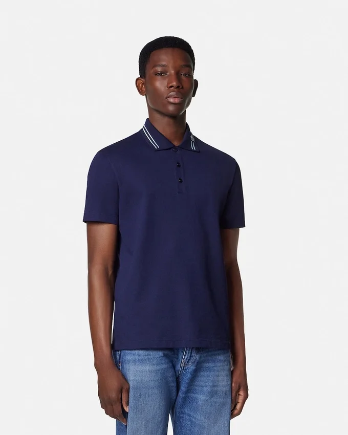 Embroidered Cotton Piqué Polo Embroidered Cotton Piqué Polo