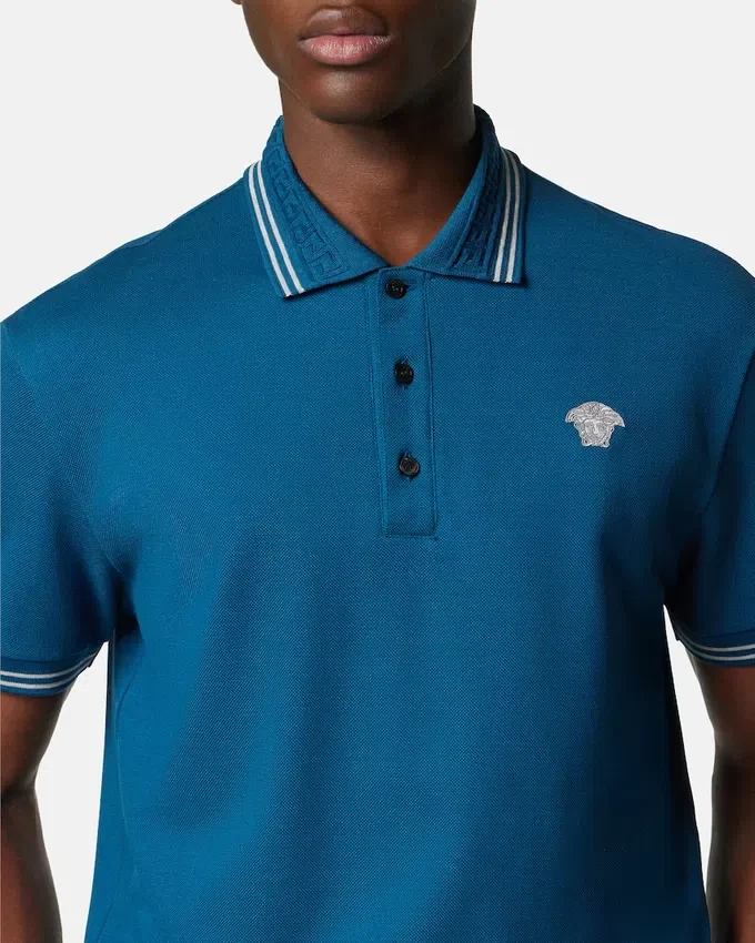 Embroidered Cotton Piqué Polo Embroidered Cotton Piqué Polo