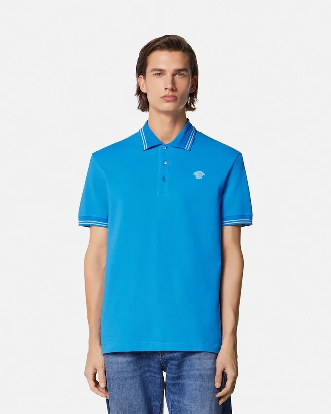 Embroidered Cotton Piqué Polo Embroidered Cotton Piqué Polo