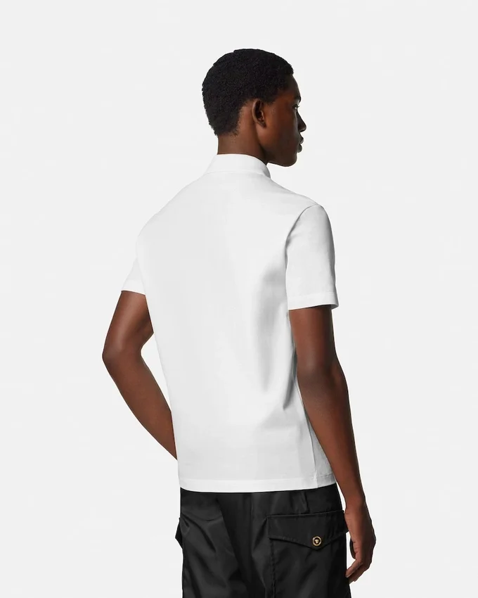 Embroidered Cotton Piqué Polo Embroidered Cotton Piqué Polo