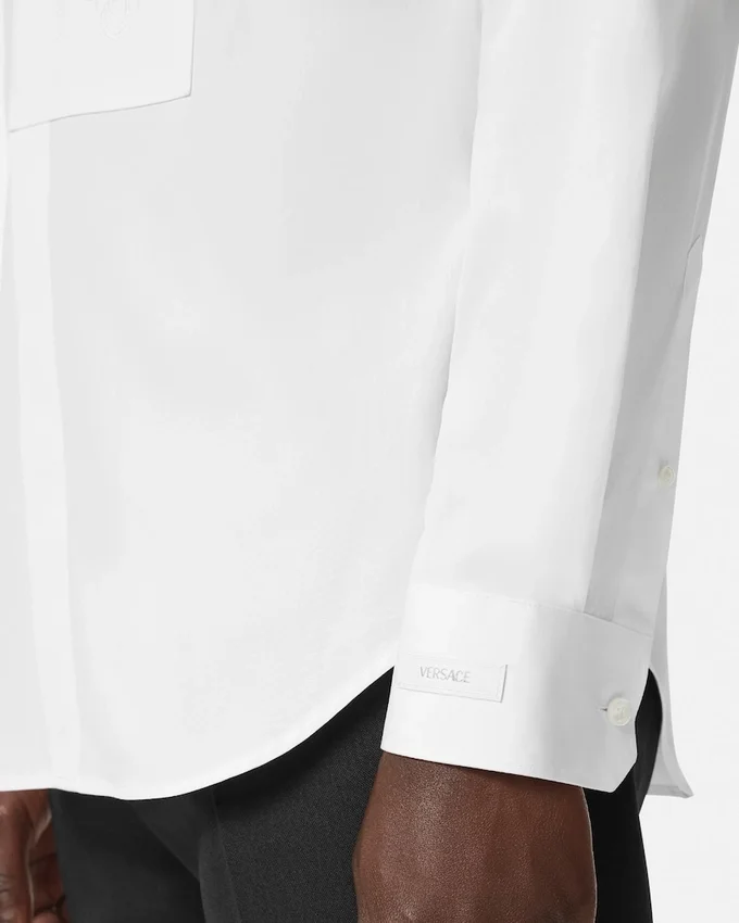 Embroidered Cotton-Poplin Evening Shirt Embroidered Cotton-Poplin Evening Shirt