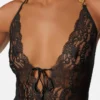 Embroidered Lace-Trim Bodysuit Embroidered Lace-Trim Bodysuit