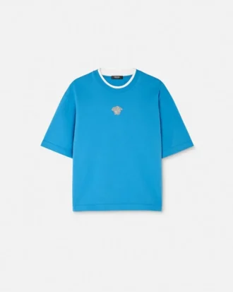 Embroidered Medusa Boxy T-Shirt