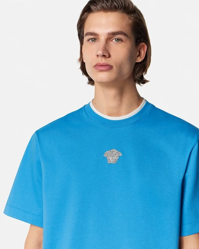 Embroidered Medusa Boxy T-Shirt Embroidered Medusa Boxy T-Shirt