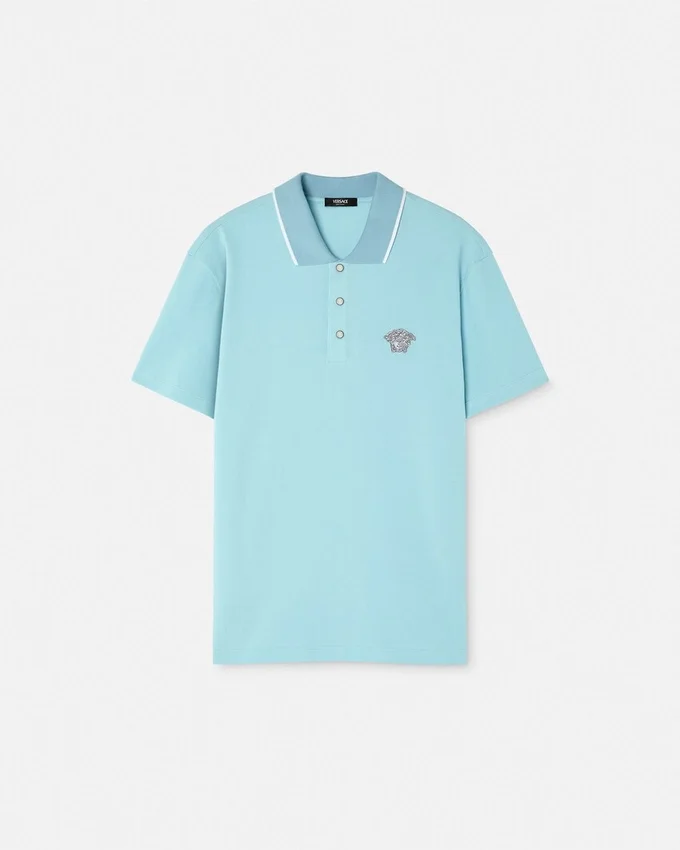 Embroidered Medusa Polo Shirt Embroidered Medusa Polo Shirt