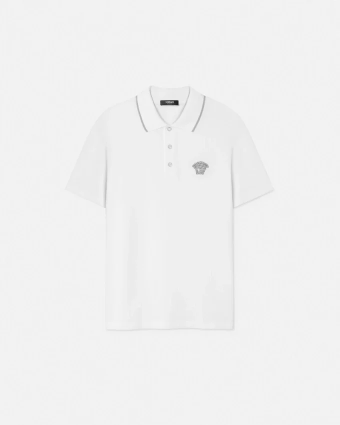 Embroidered Medusa Polo Shirt Embroidered Medusa Polo Shirt