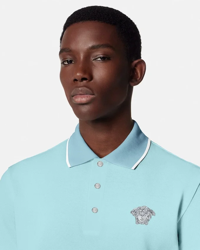 Embroidered Medusa Polo Shirt Embroidered Medusa Polo Shirt