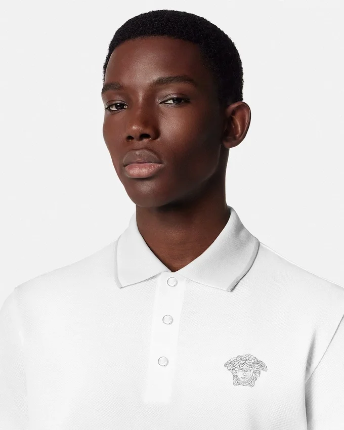 Embroidered Medusa Polo Shirt Embroidered Medusa Polo Shirt