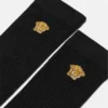 Embroidered Ribbed Cotton Socks Embroidered Ribbed Cotton Socks