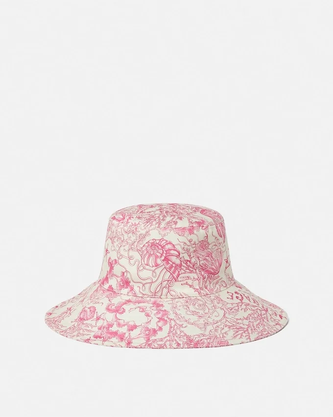 Embroidered Underwater Barocco Bucket Hat Embroidered Underwater Barocco Bucket Hat