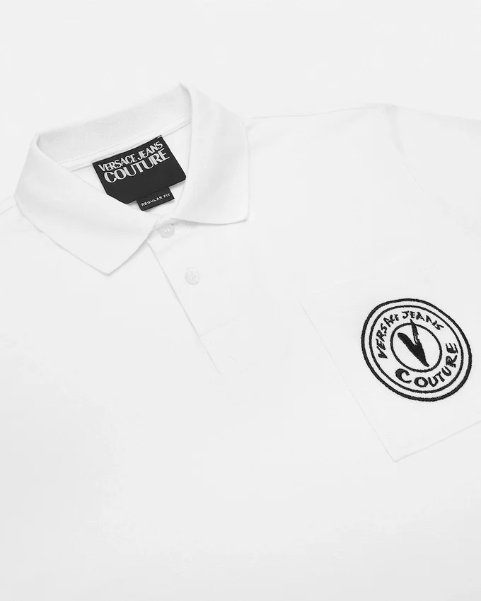 Embroidered V-Emblem Polo Shirt Embroidered V-Emblem Polo Shirt