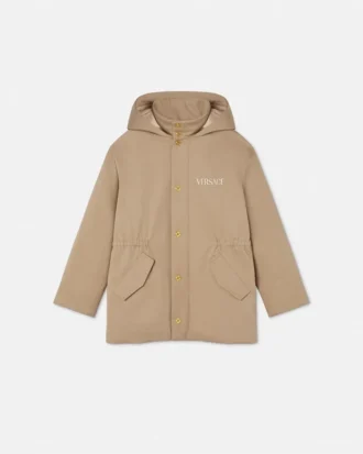 Embroidered Versace Milano Kids Parka