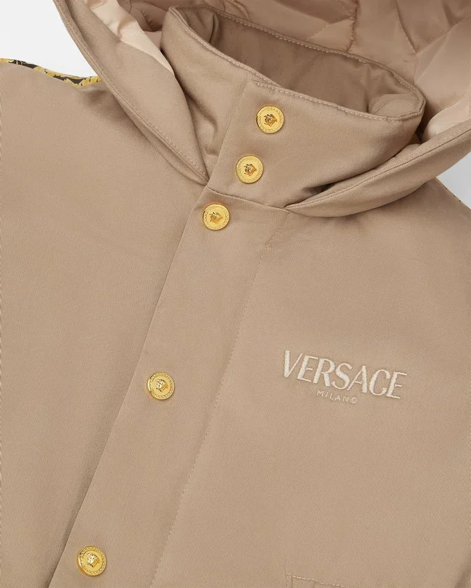 Embroidered Versace Milano Kids Parka Embroidered Versace Milano Kids Parka