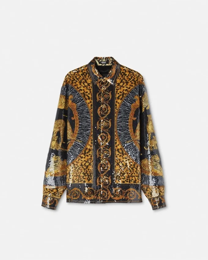 Embroidered Wild Cats Overshirt Embroidered Wild Cats Overshirt