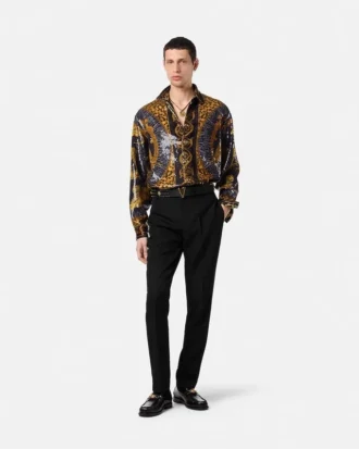 Embroidered Wild Cats Overshirt