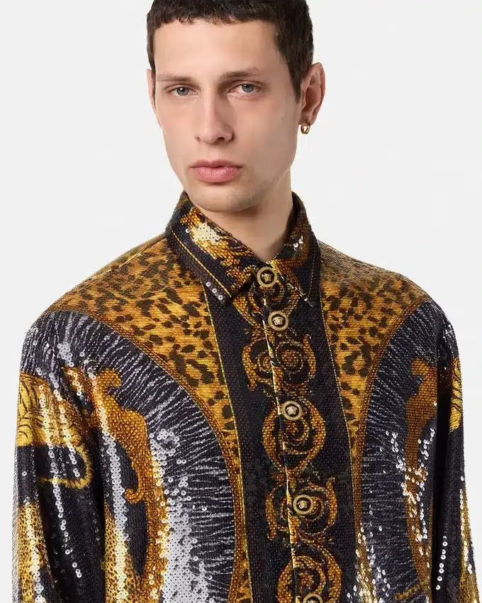 Embroidered Wild Cats Overshirt Embroidered Wild Cats Overshirt