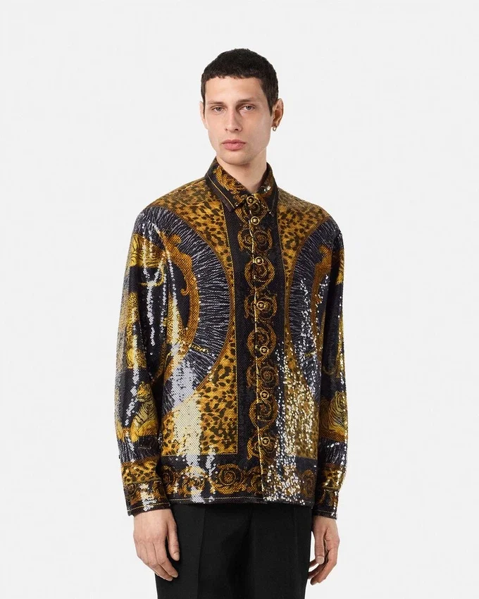 Embroidered Wild Cats Overshirt Embroidered Wild Cats Overshirt