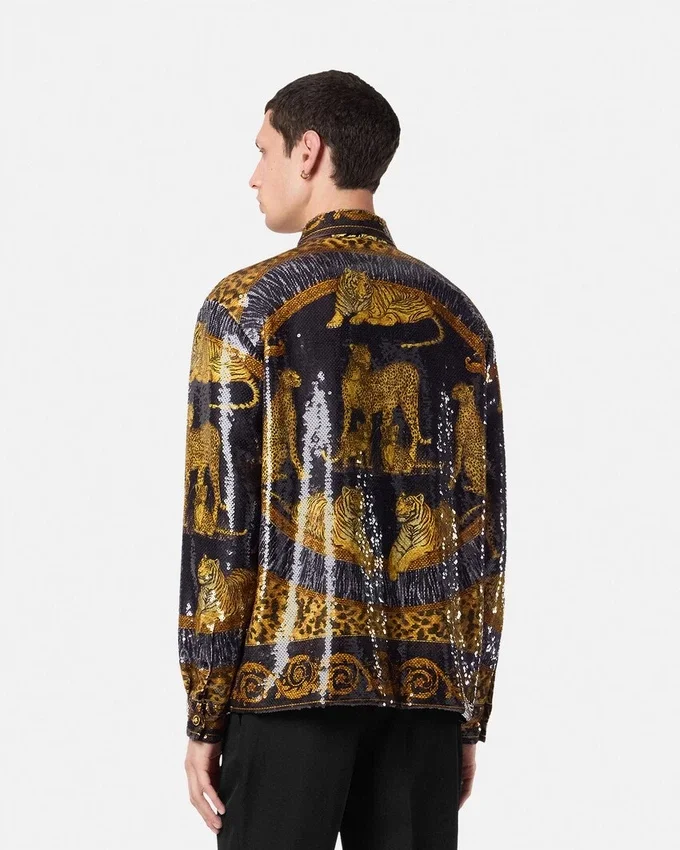 Embroidered Wild Cats Overshirt Embroidered Wild Cats Overshirt