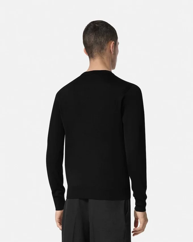Embroidered Wool-Blend Knit Sweater Embroidered Wool-Blend Knit Sweater