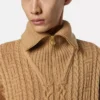 Embroidered Wool Knit Zip Sweater Embroidered Wool Knit Zip Sweater