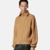 Embroidered Wool Knit Zip Sweater Embroidered Wool Knit Zip Sweater