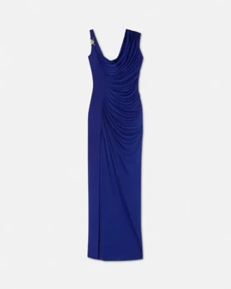 Envers-Satin Crépe Draped Gown
