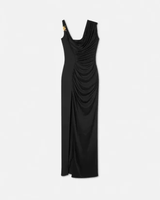 Envers-Satin Crépe Draped Gown