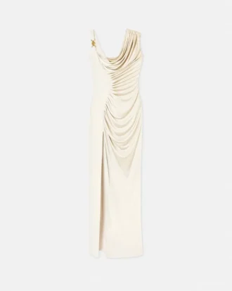 Envers-Satin Crépe Draped Gown