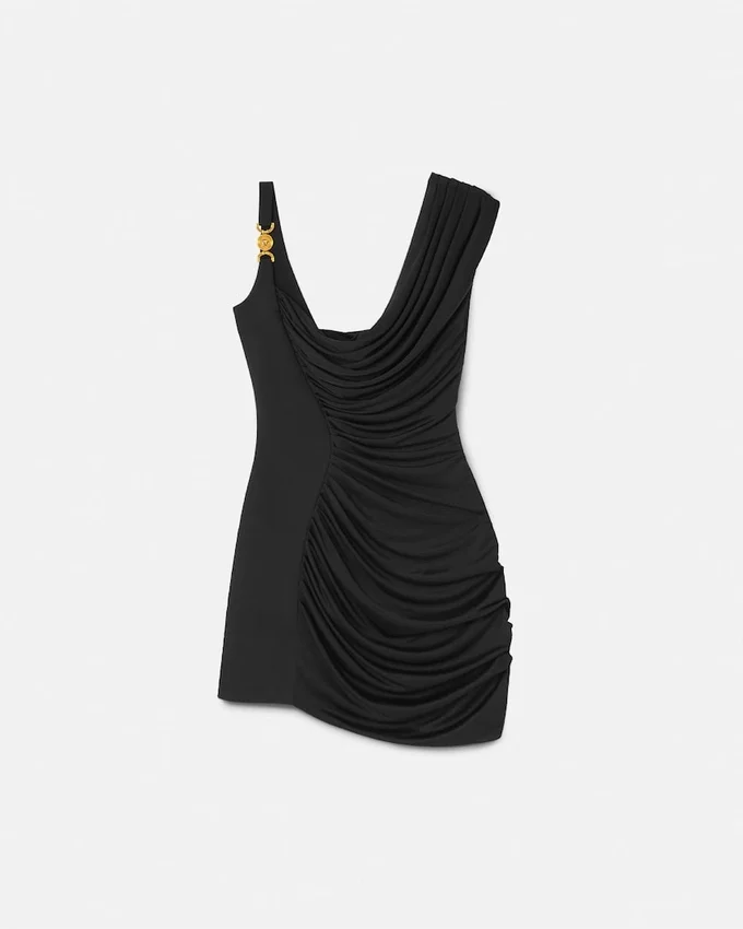 Envers-Satin Crépe Draped Mini Dress Envers-Satin Crépe Draped Mini Dress