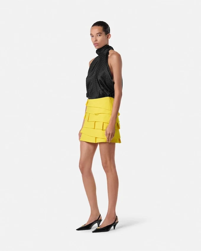 Envers-Satin Fitted Mini Skirt Envers-Satin Fitted Mini Skirt