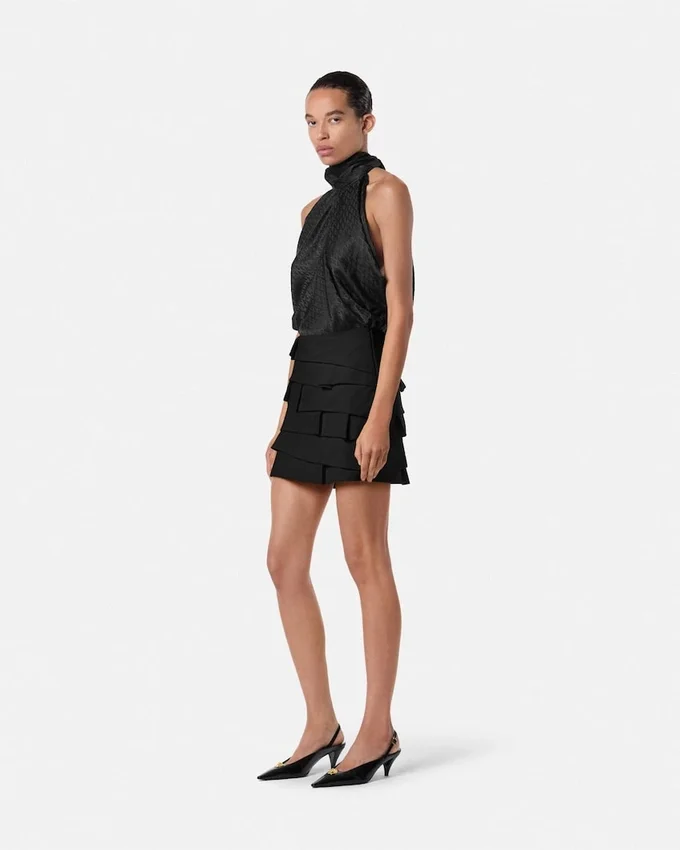 Envers-Satin Fitted Mini Skirt Envers-Satin Fitted Mini Skirt