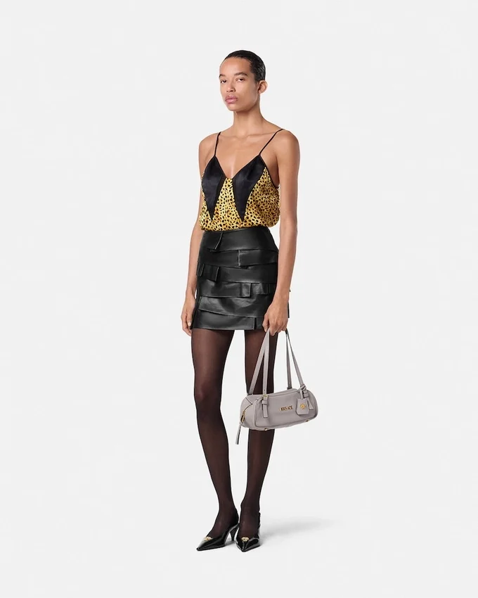 Fitted Leather Mini Skirt Fitted Leather Mini Skirt