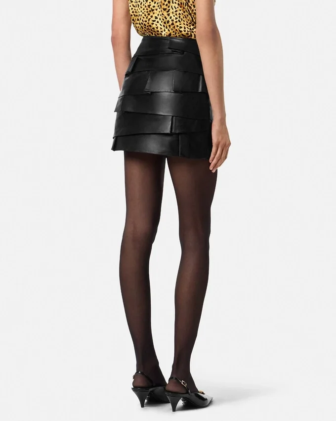 Fitted Leather Mini Skirt Fitted Leather Mini Skirt