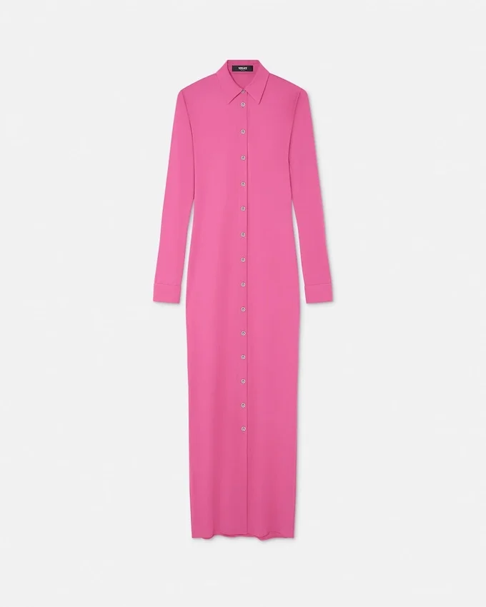 Fitted Maxi Shirt Dress Fitted Maxi Shirt Dress