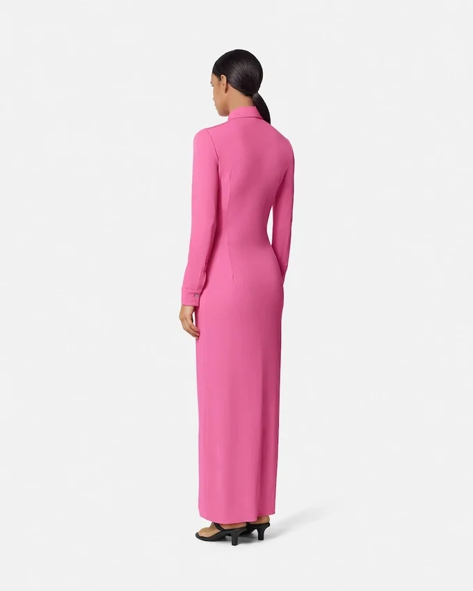 Fitted Maxi Shirt Dress Fitted Maxi Shirt Dress