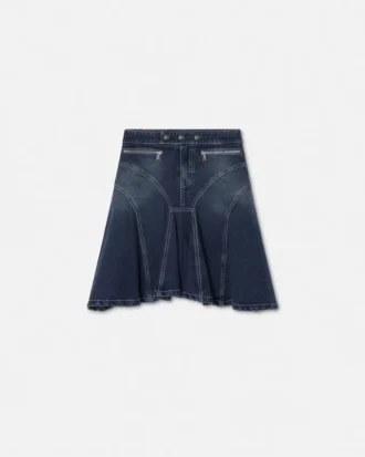 Flared Denim Skirt
