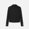Gabardine Crop Boxy Blazer Gabardine Crop Boxy Blazer