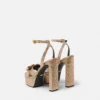 Gianni Ribbon Embellished Satin Sandals 140 mm Gianni Ribbon Embellished Satin Sandals 140 mm