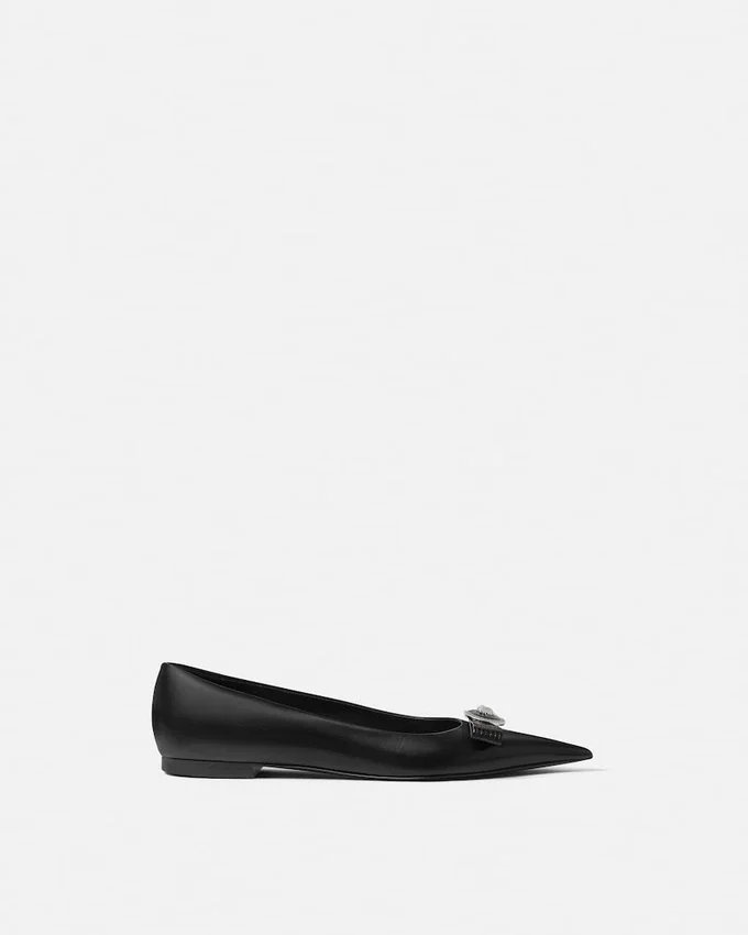 Gianni Ribbon Leather Ballerinas Gianni Ribbon Leather Ballerinas