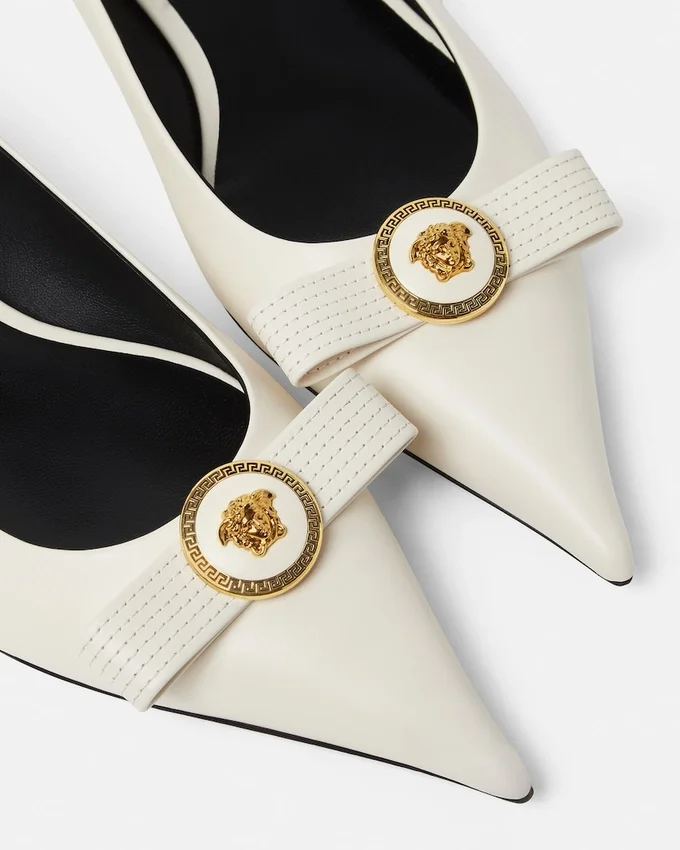 Gianni Ribbon Leather Ballerinas Gianni Ribbon Leather Ballerinas